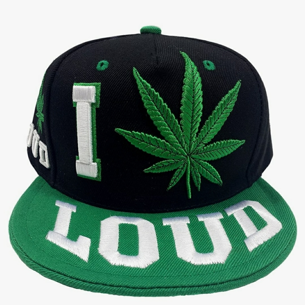 I LOVE M......... Loud 3D,two tone  embroidered snapback cap